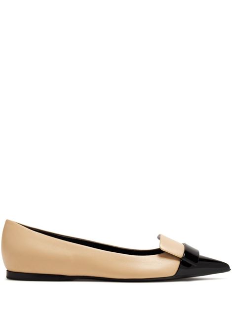 Ballerine con logo in beige nero Sergio Rossi - donna SERGIO ROSSI | B07630MFN5951701198